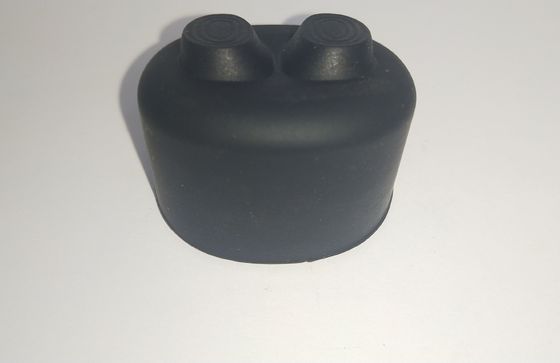 검은 실리콘 고무 부분 원통 충돌 핸들 슬리브 1*25mm