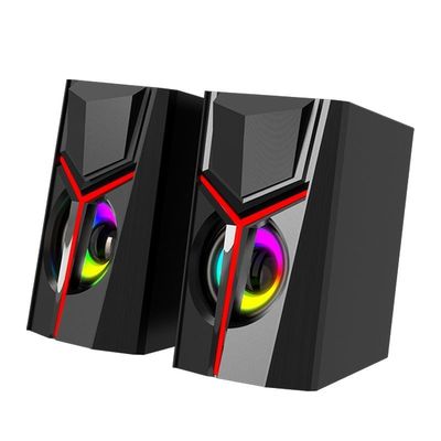 RGB 게임 컴퓨터 스피커 USB 노트북 소음 슈퍼 볼륨 데스크톱 서브우퍼