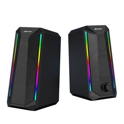 RGB 게임 컴퓨터 스피커 USB 노트북 소음 슈퍼 볼륨 데스크톱 서브우퍼