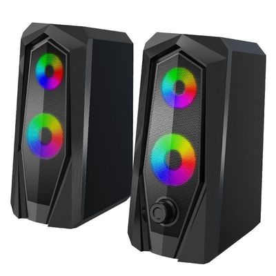 RGB 게임 컴퓨터 스피커 USB 노트북 소음 슈퍼 볼륨 데스크톱 서브우퍼